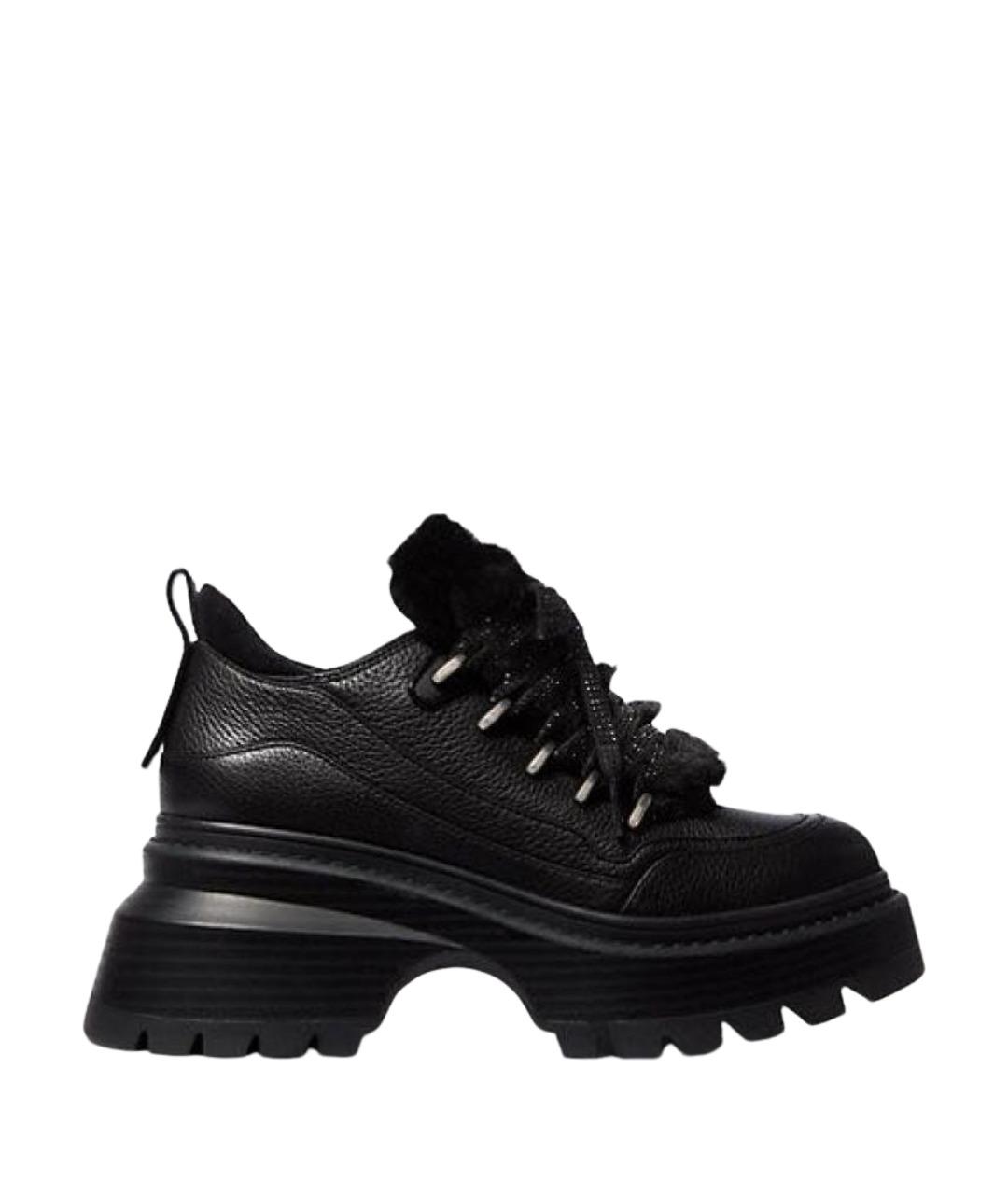 MICHAEL KORS Черные кожаные ботинки, фото 1