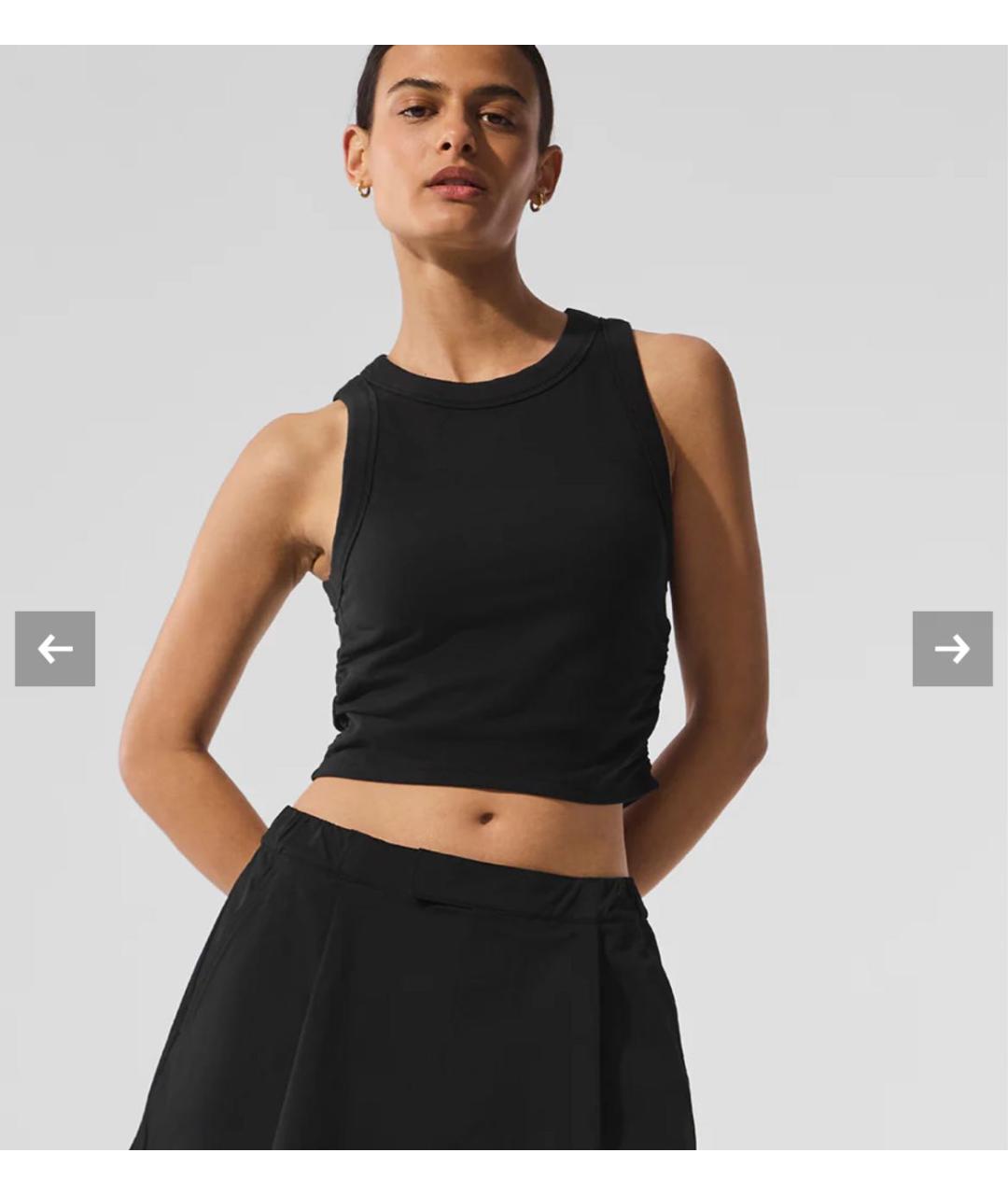 ALO YOGA Черная майка, фото 2