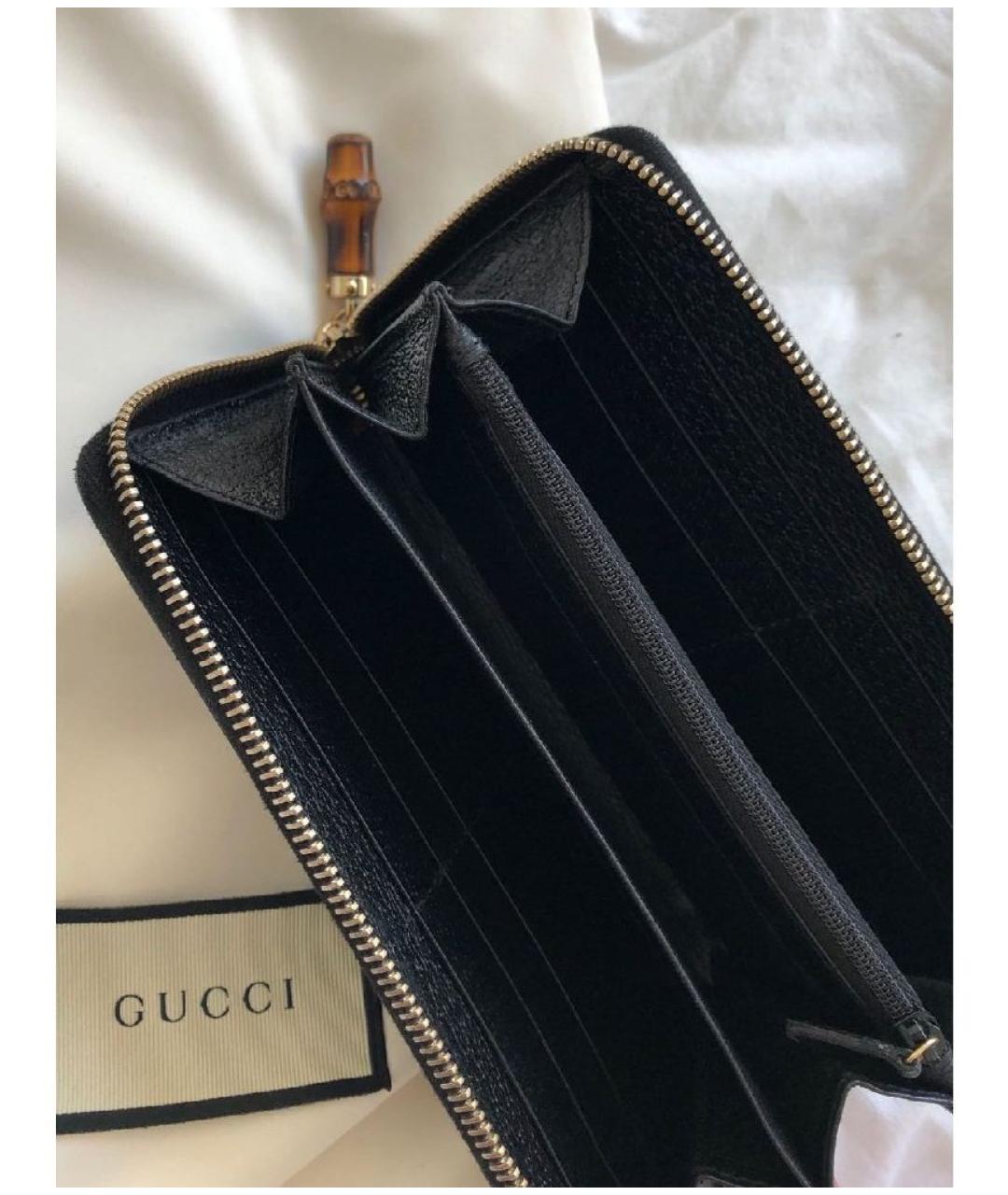 GUCCI Черный кошелек, фото 3