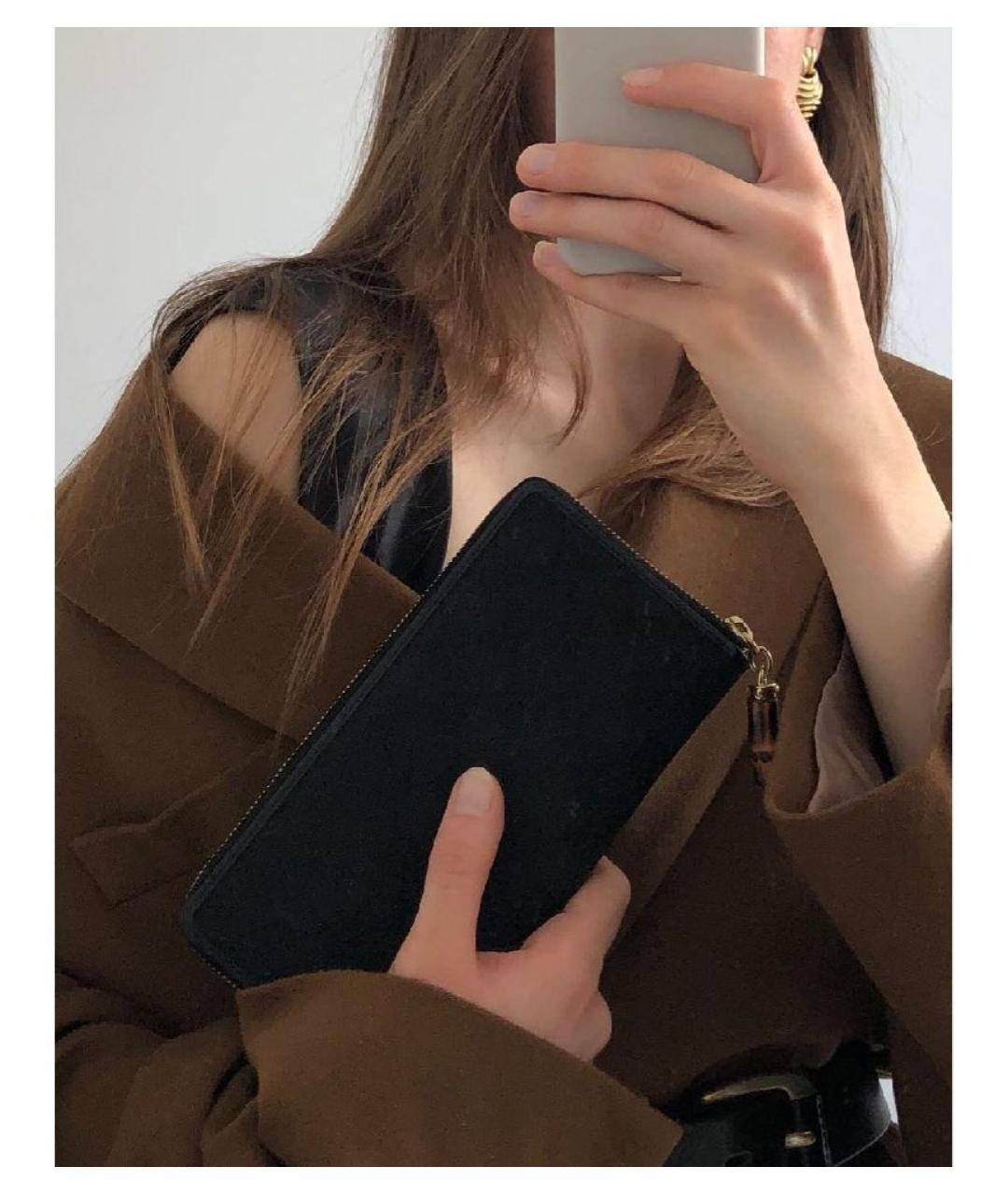 GUCCI Черный кошелек, фото 4