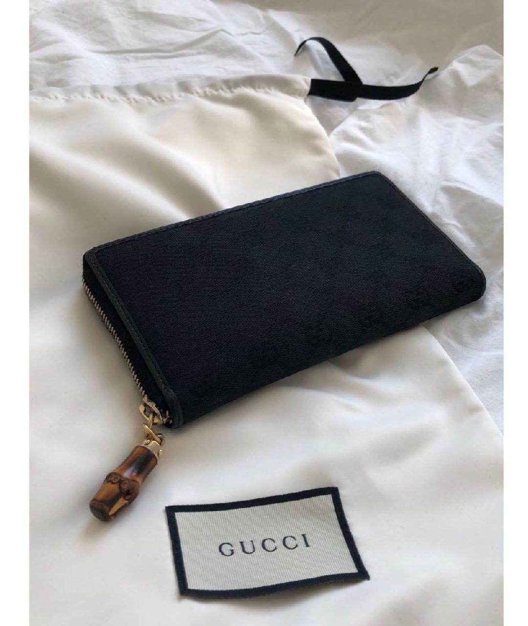 GUCCI Черный кошелек, фото 2