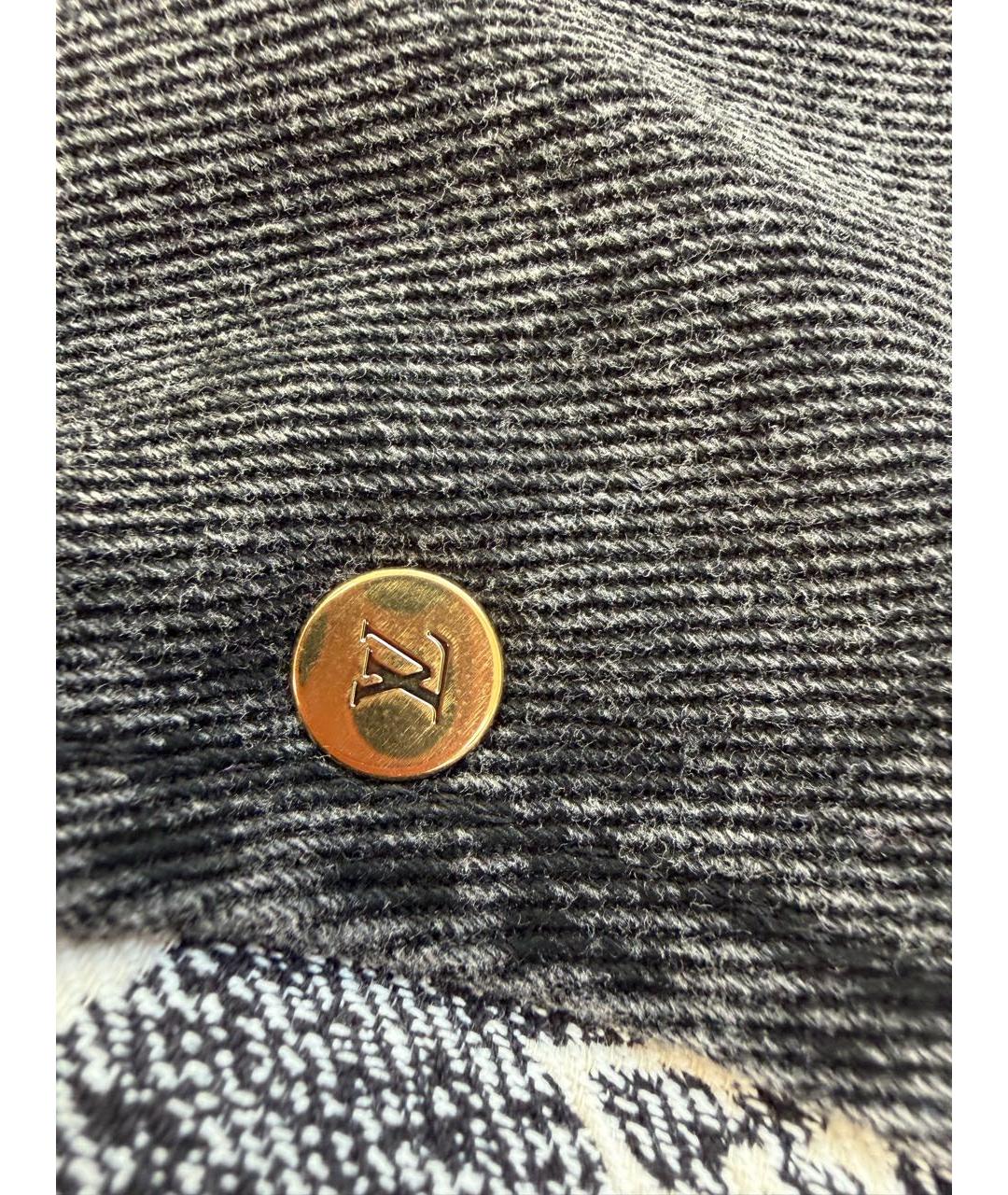 LOUIS VUITTON Серый хлопковый тренч/плащ, фото 7