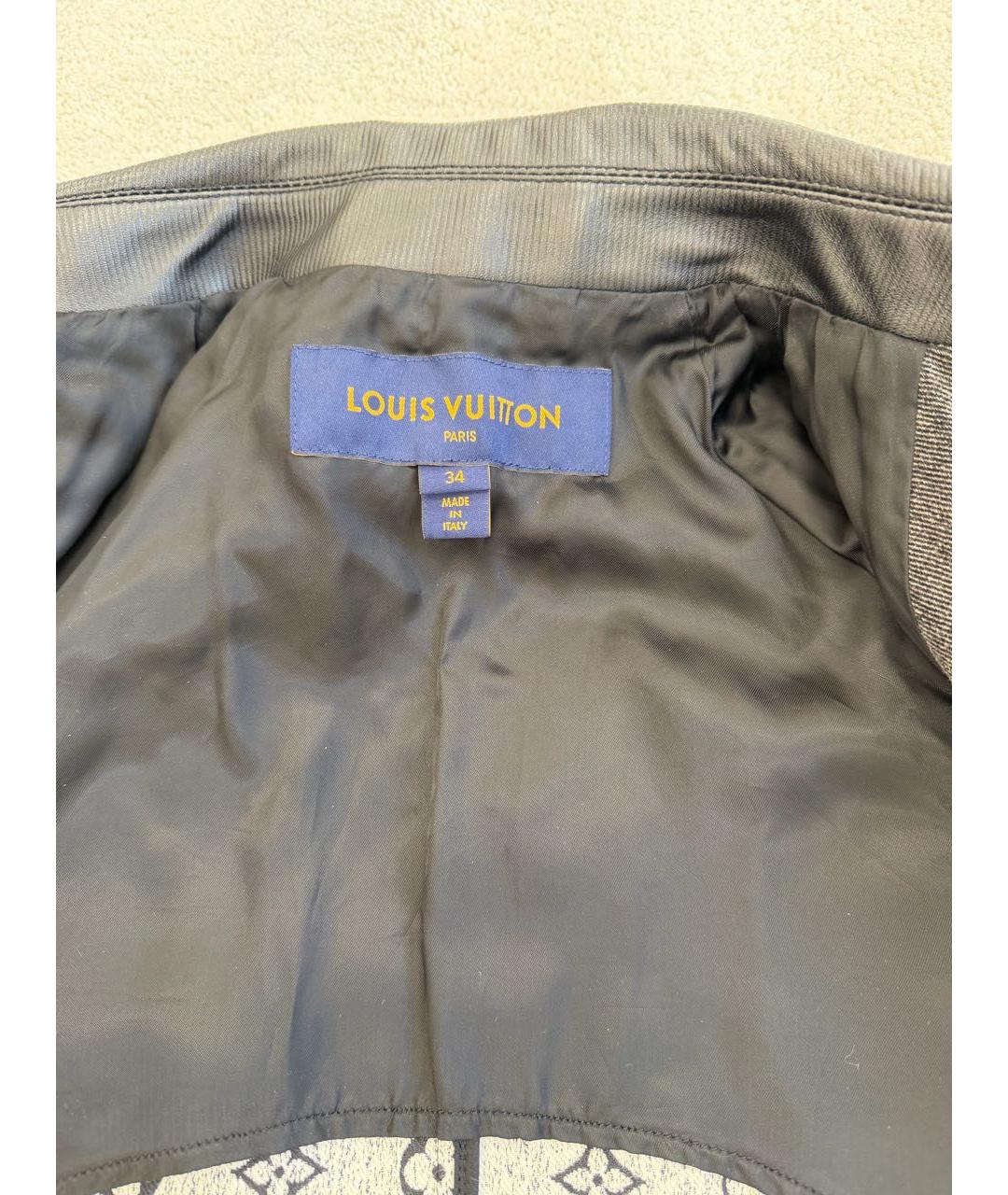 LOUIS VUITTON Серый хлопковый тренч/плащ, фото 3