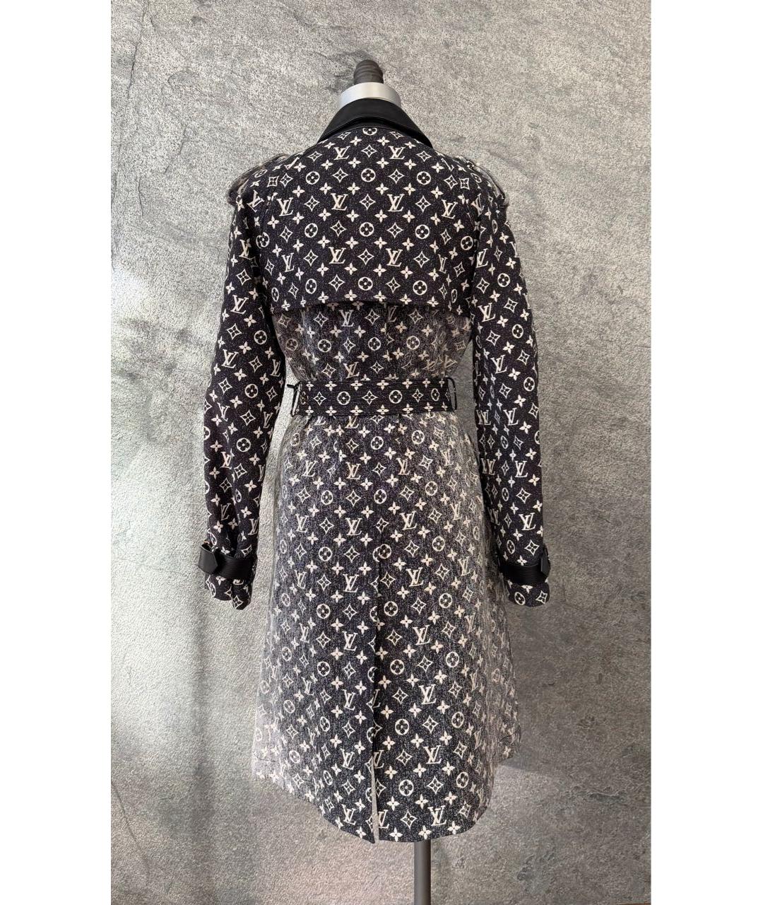 LOUIS VUITTON Серый хлопковый тренч/плащ, фото 2