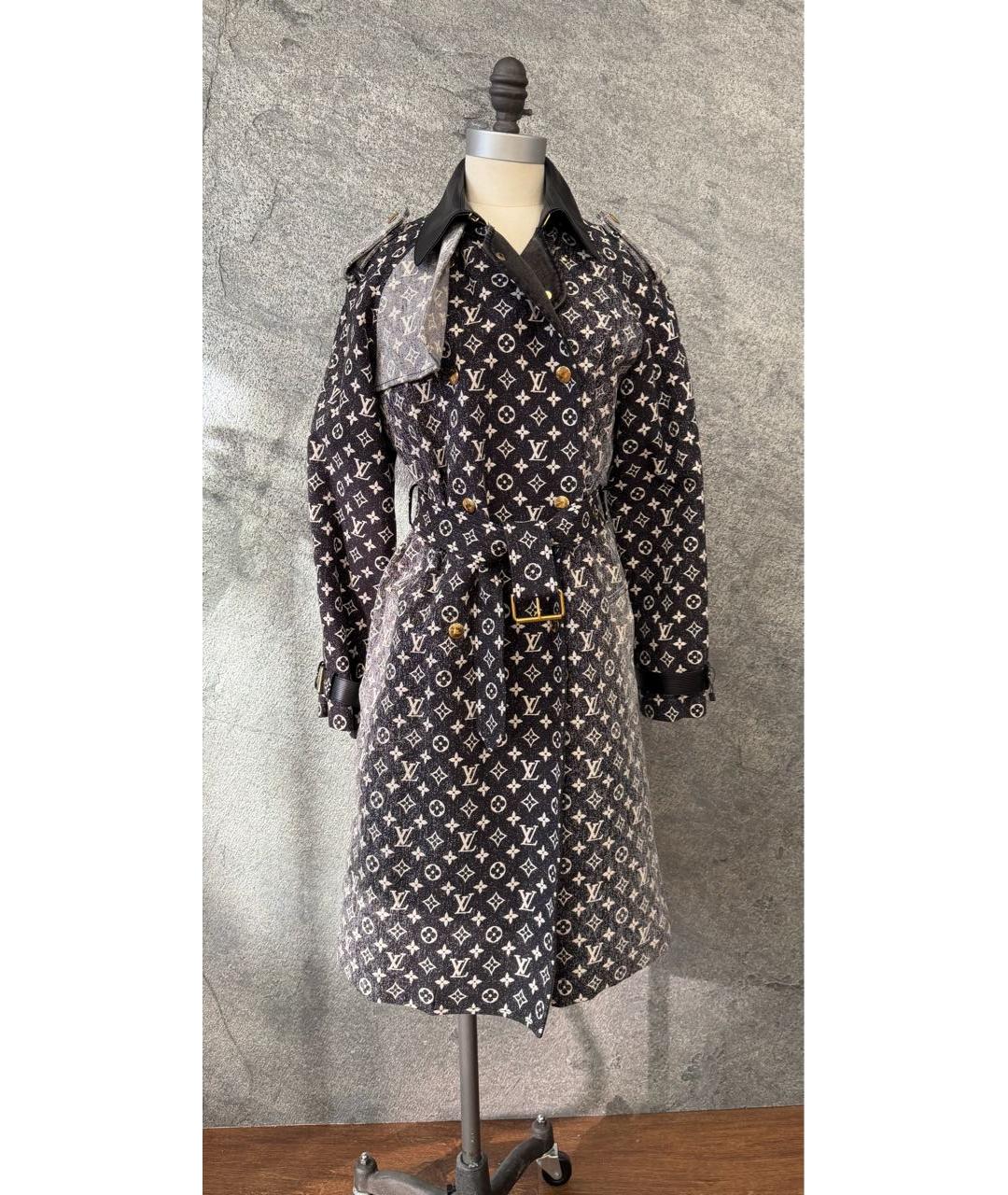 LOUIS VUITTON Серый хлопковый тренч/плащ, фото 8