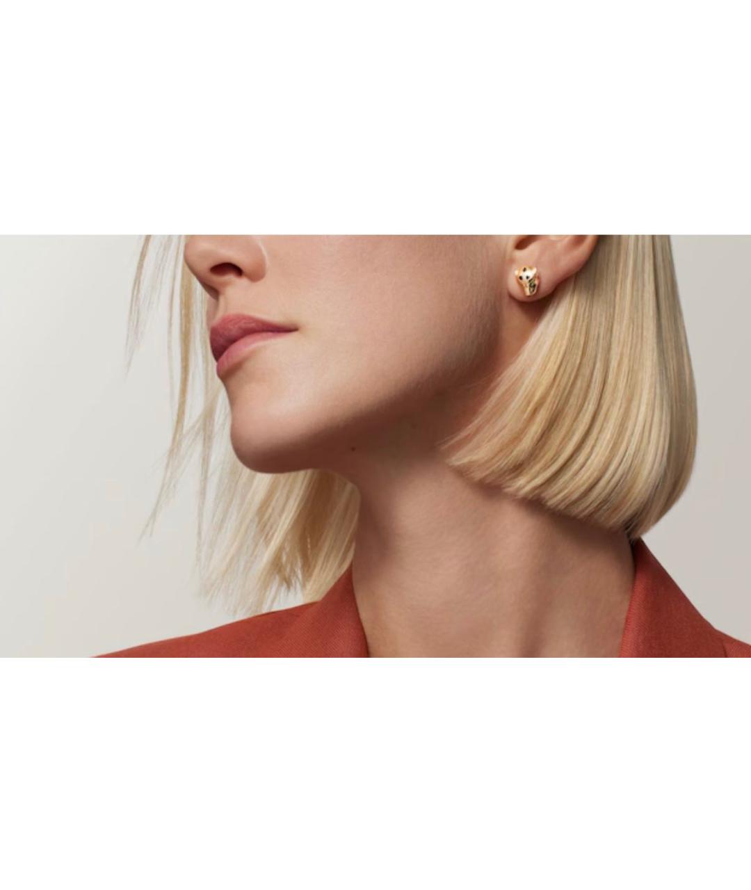 CARTIER Желтые серьги из желтого золота, фото 3