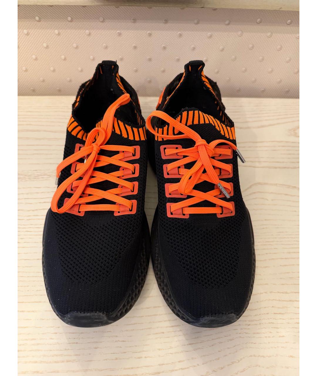 PHILIPP PLEIN Черные текстильные кроссовки, фото 2