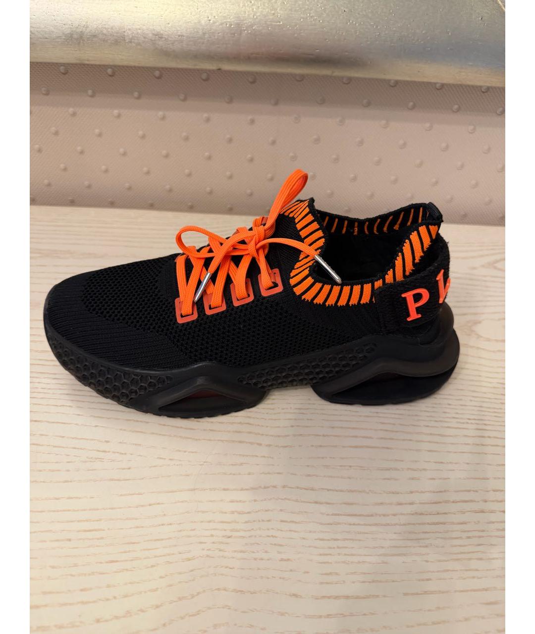 PHILIPP PLEIN Черные текстильные кроссовки, фото 9