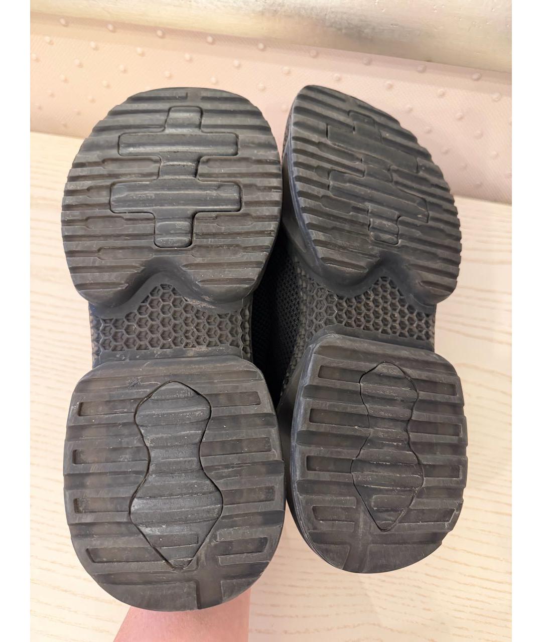 PHILIPP PLEIN Черные текстильные кроссовки, фото 4