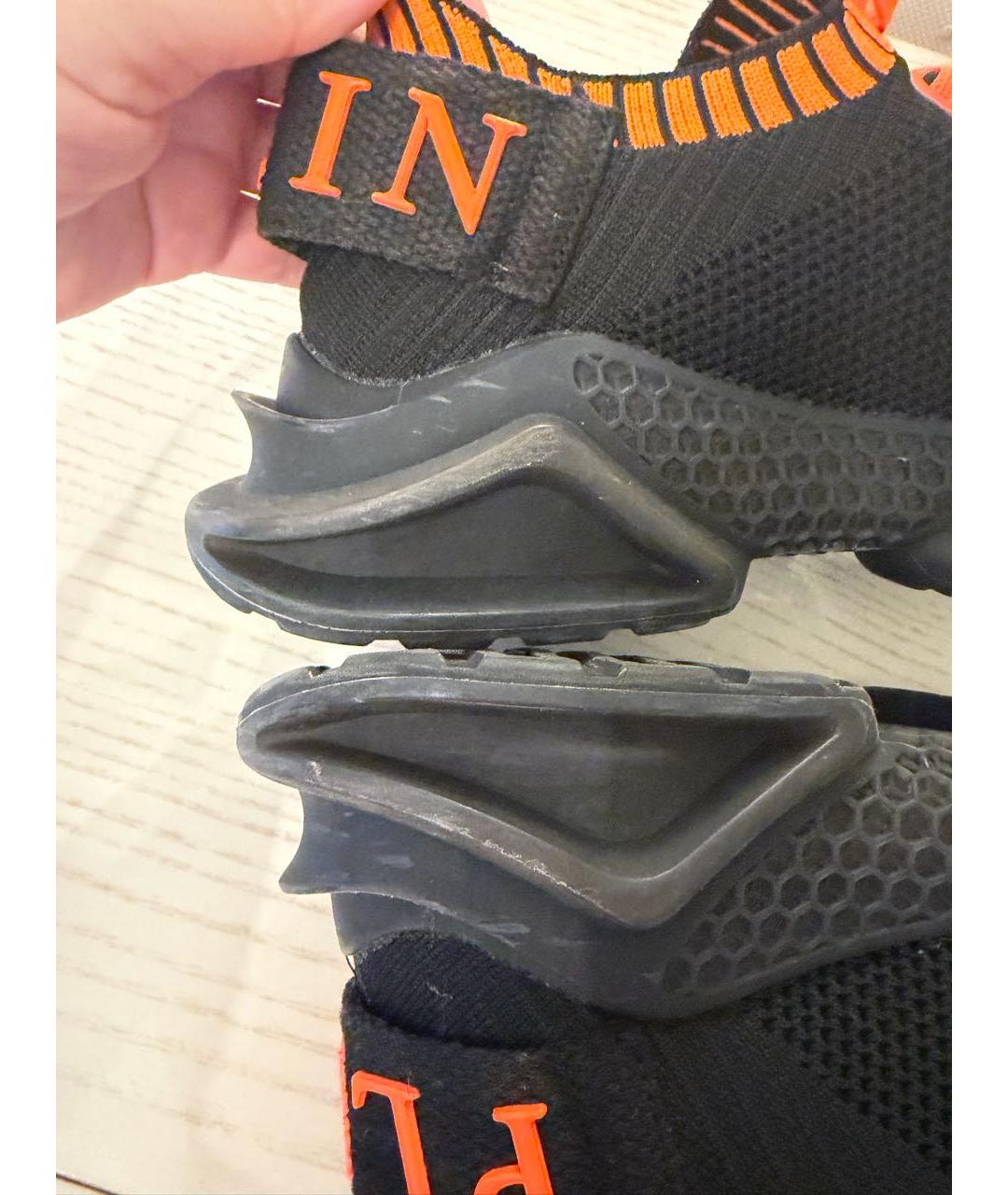 PHILIPP PLEIN Черные текстильные кроссовки, фото 8