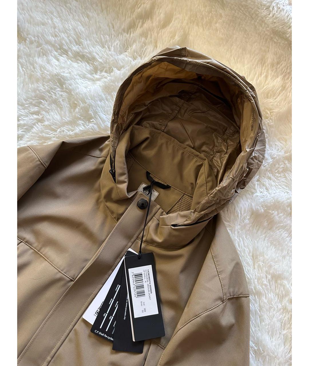 CP COMPANY Горчичная полиэстеровая куртка, фото 3