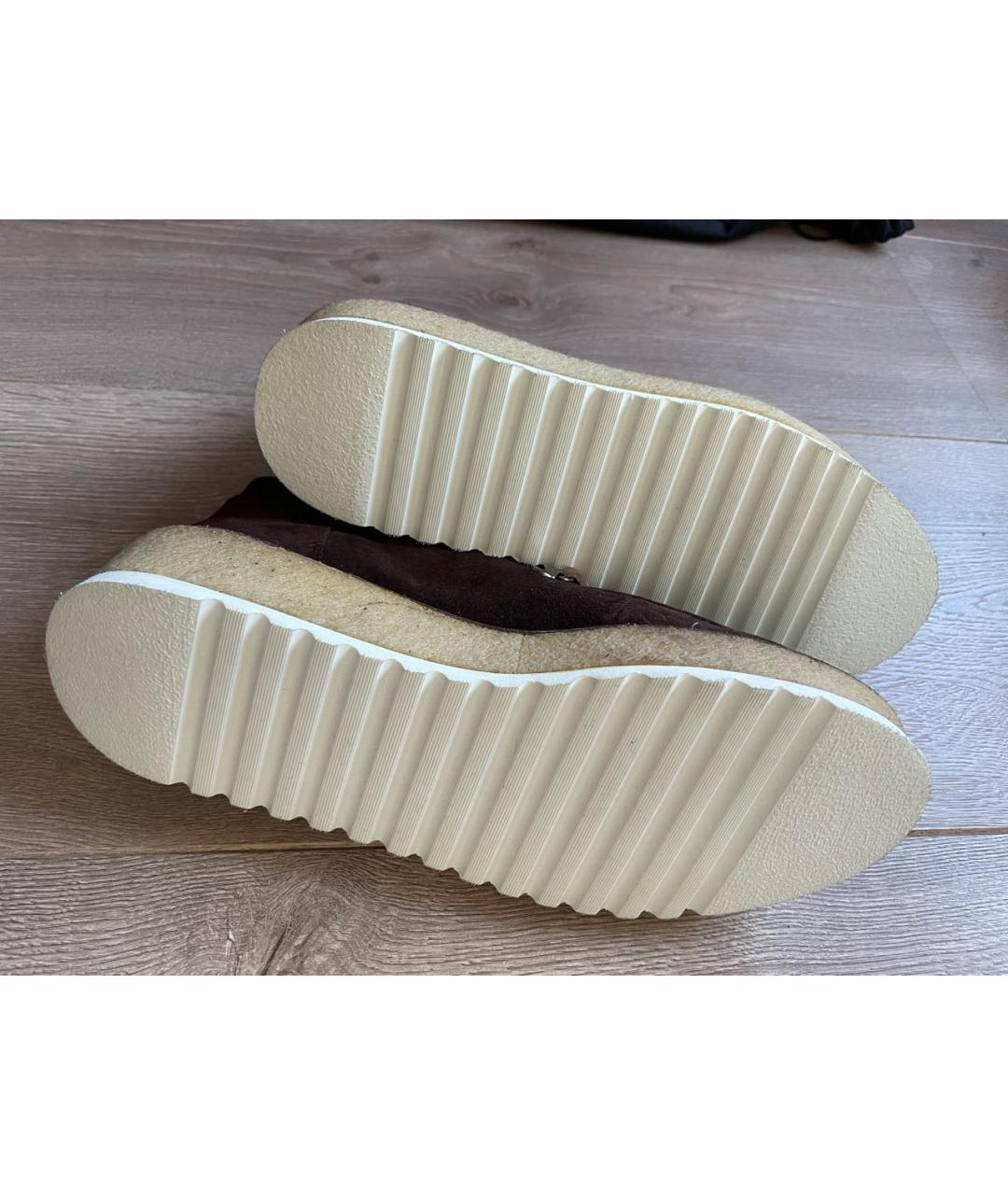 WEEKEND MAX MARA Коричневые замшевые ботинки, фото 6