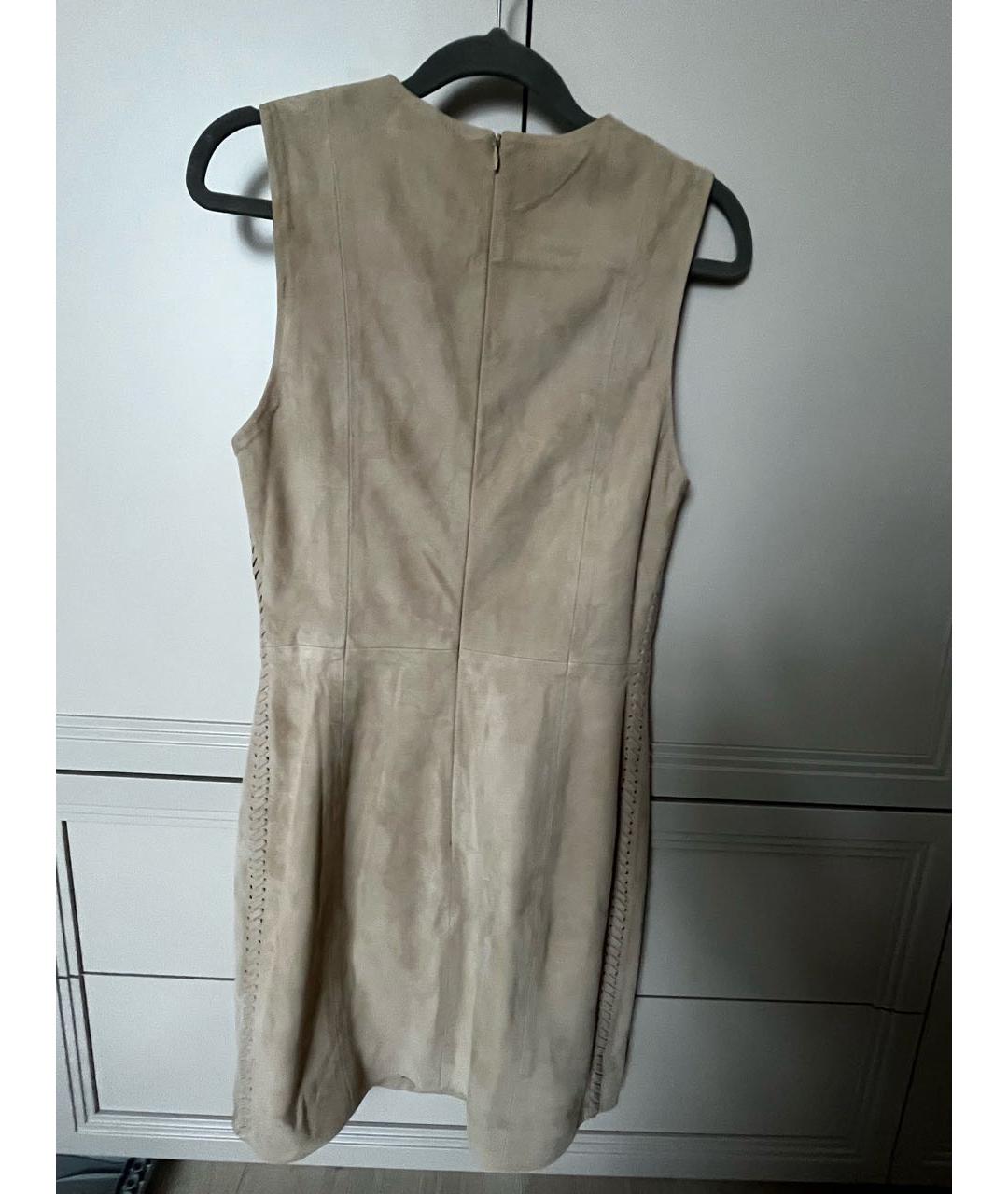 12 STOREEZ Бежевое замшевое повседневное платье, фото 2