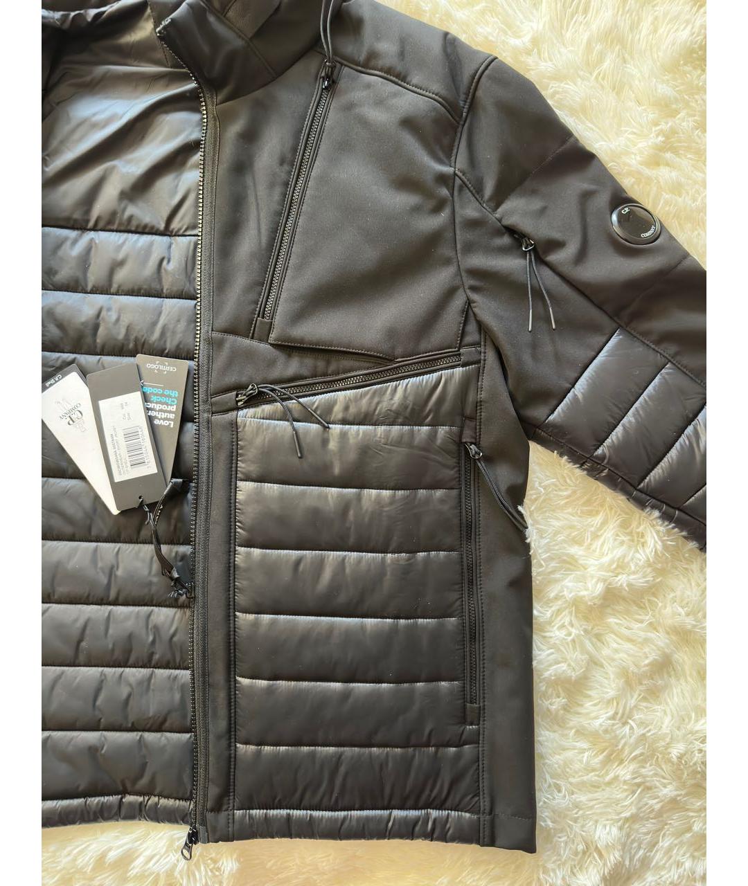 CP COMPANY Черная полиэстеровая куртка, фото 5