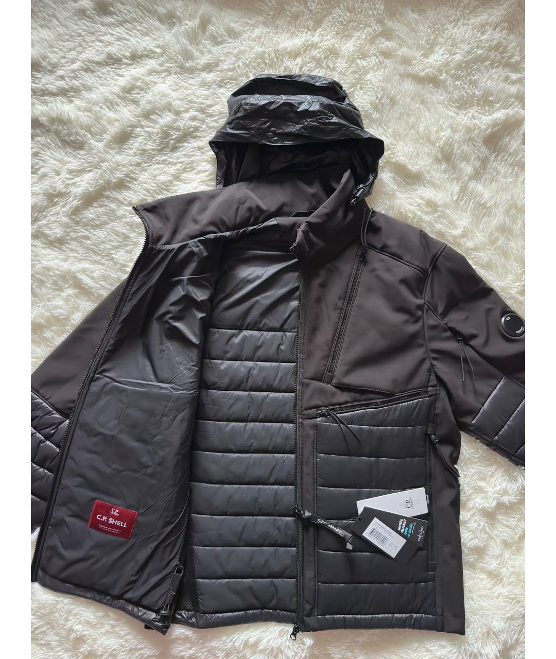 CP COMPANY Черная полиэстеровая куртка, фото 2