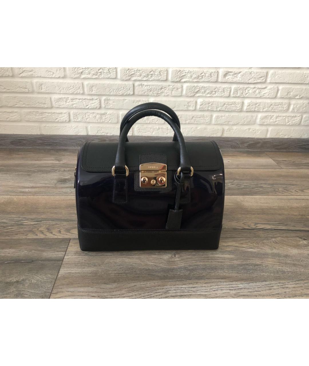 FURLA Синяя сумка с короткими ручками, фото 5