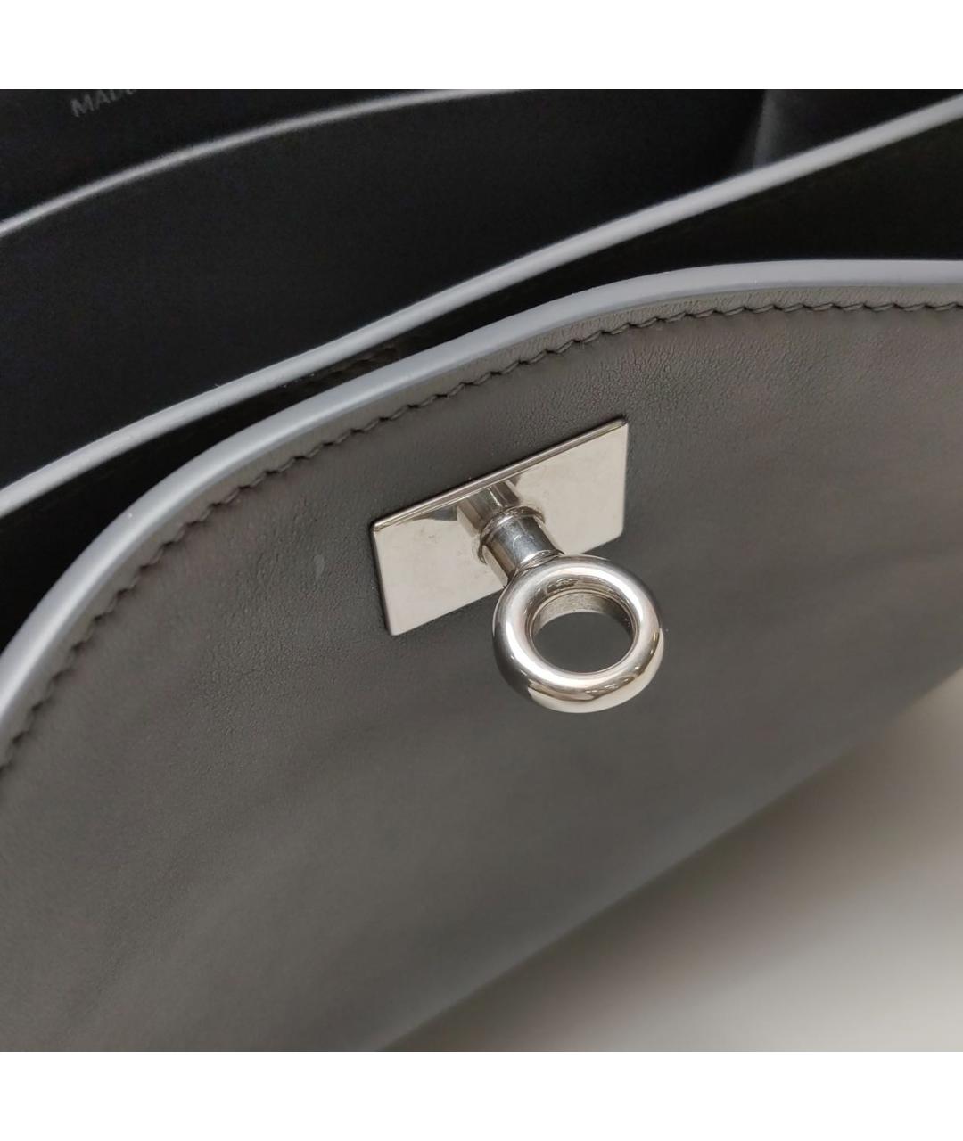 BALENCIAGA Черная кожаная сумка с короткими ручками, фото 2