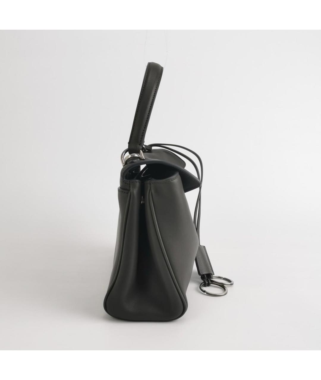 BALENCIAGA Черная кожаная сумка с короткими ручками, фото 6