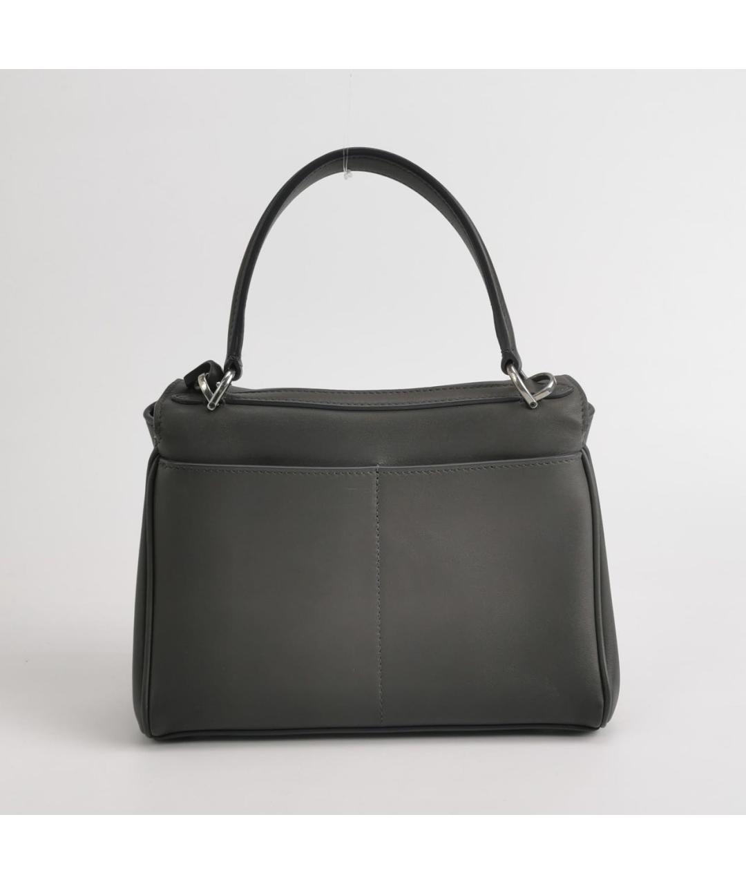 BALENCIAGA Черная кожаная сумка с короткими ручками, фото 7