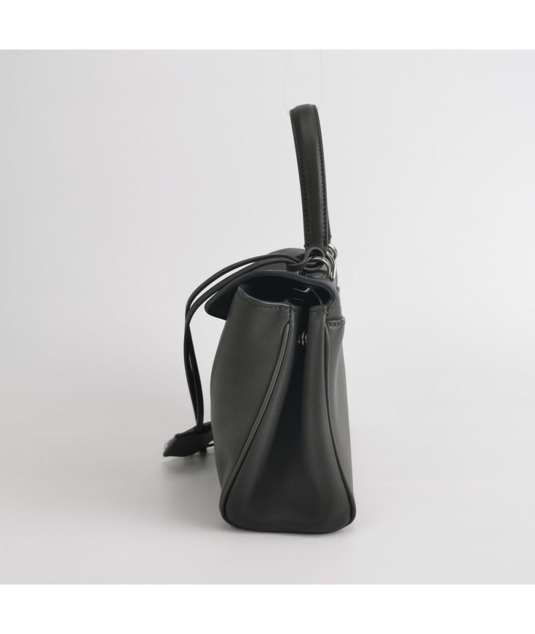 BALENCIAGA Черная кожаная сумка с короткими ручками, фото 8