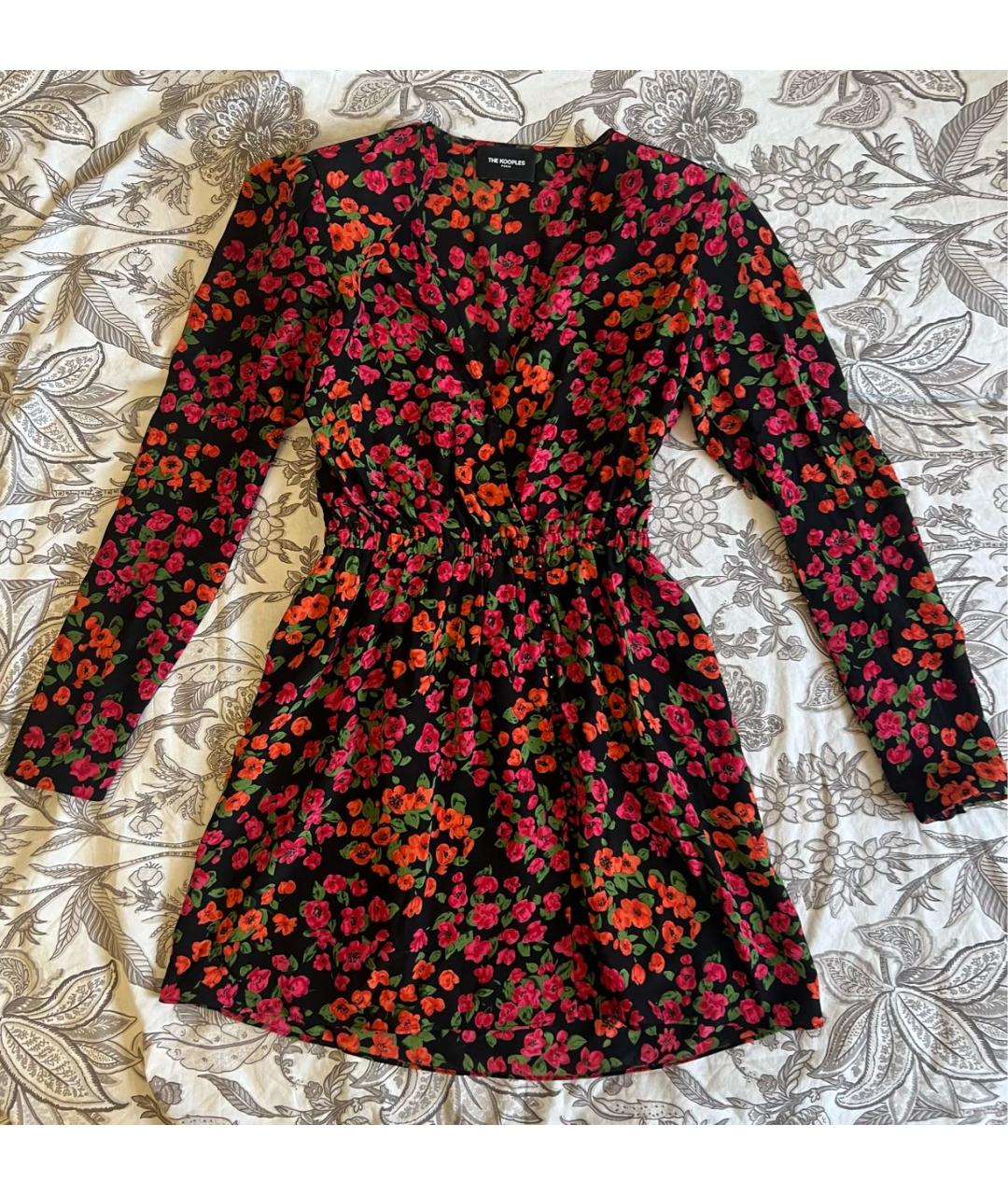 THE KOOPLES Мульти шелковое коктейльное платье, фото 8