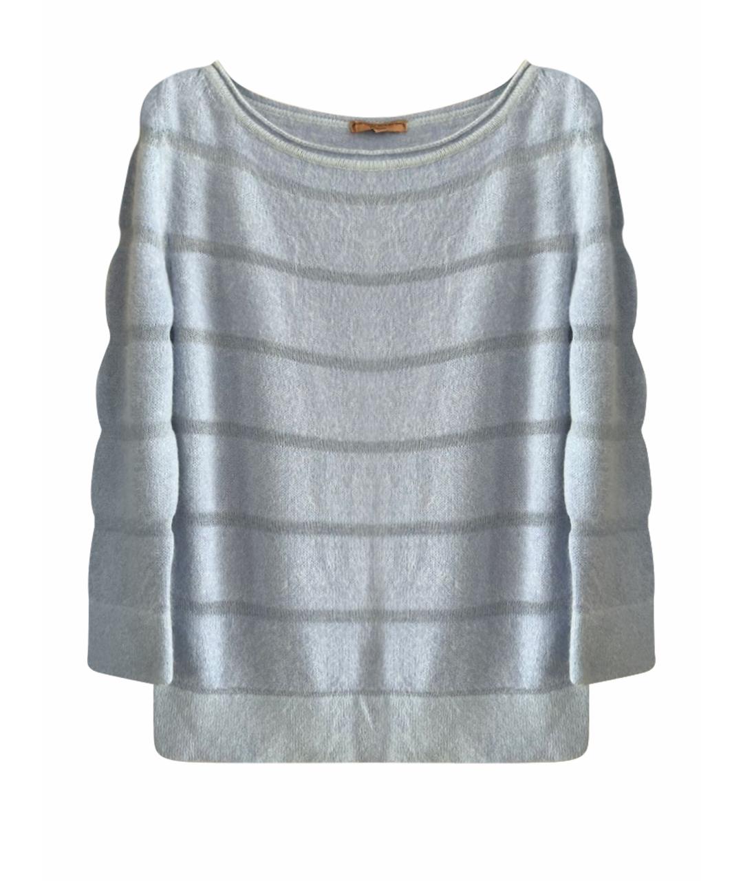 ERMANNO SCERVINO Голубой шерстяной джемпер / свитер, фото 1