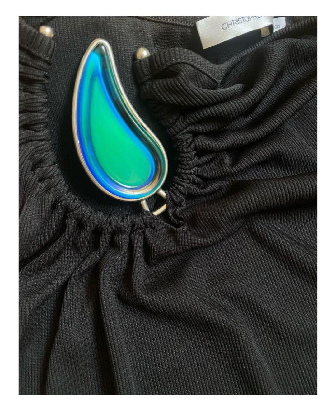 CHRISTOPHER ESBER Черная юбка макси, фото 3