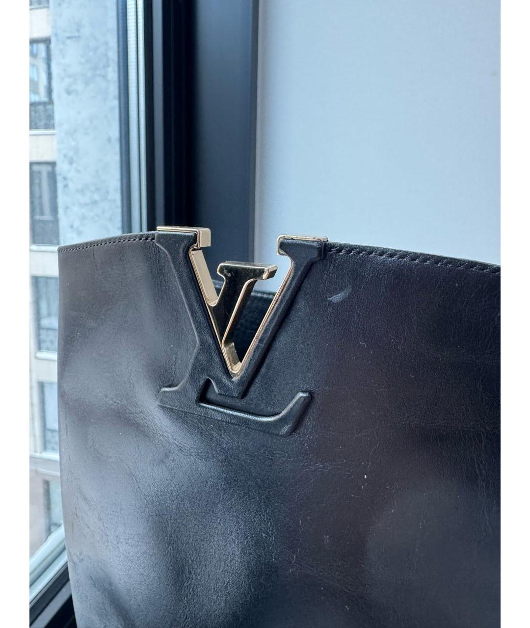 LOUIS VUITTON Черные кожаные сапоги, фото 6