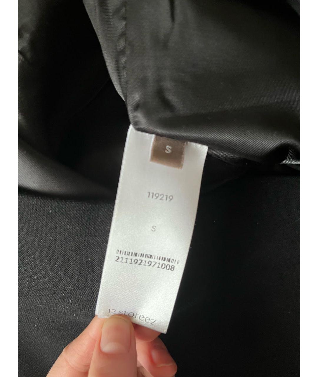 12 STOREEZ Черная шерстяная юбка мини, фото 4