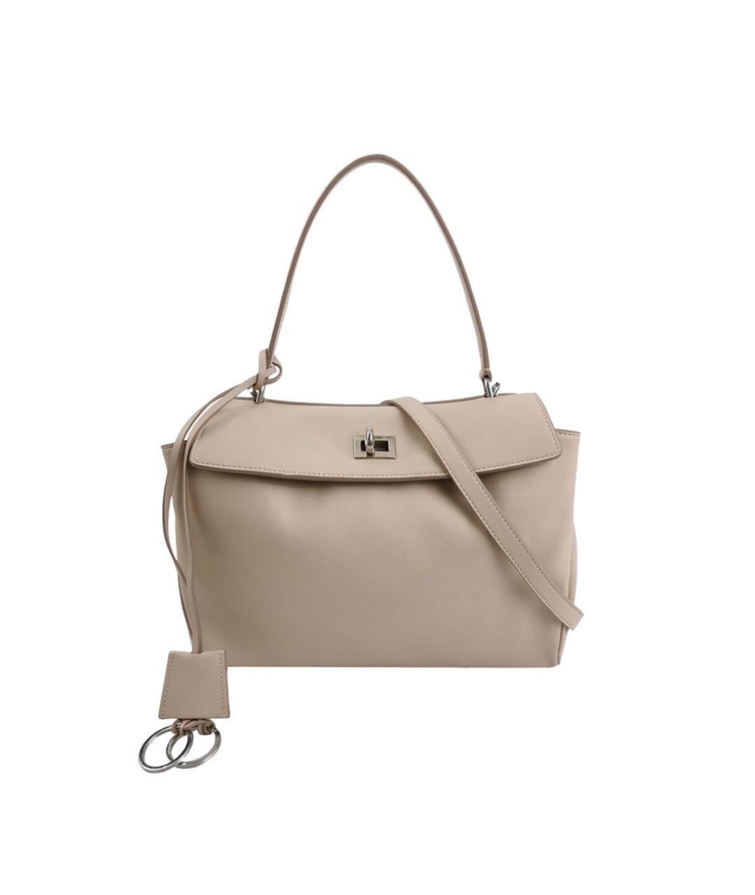 BALENCIAGA Белая кожаная сумка через плечо, фото 9