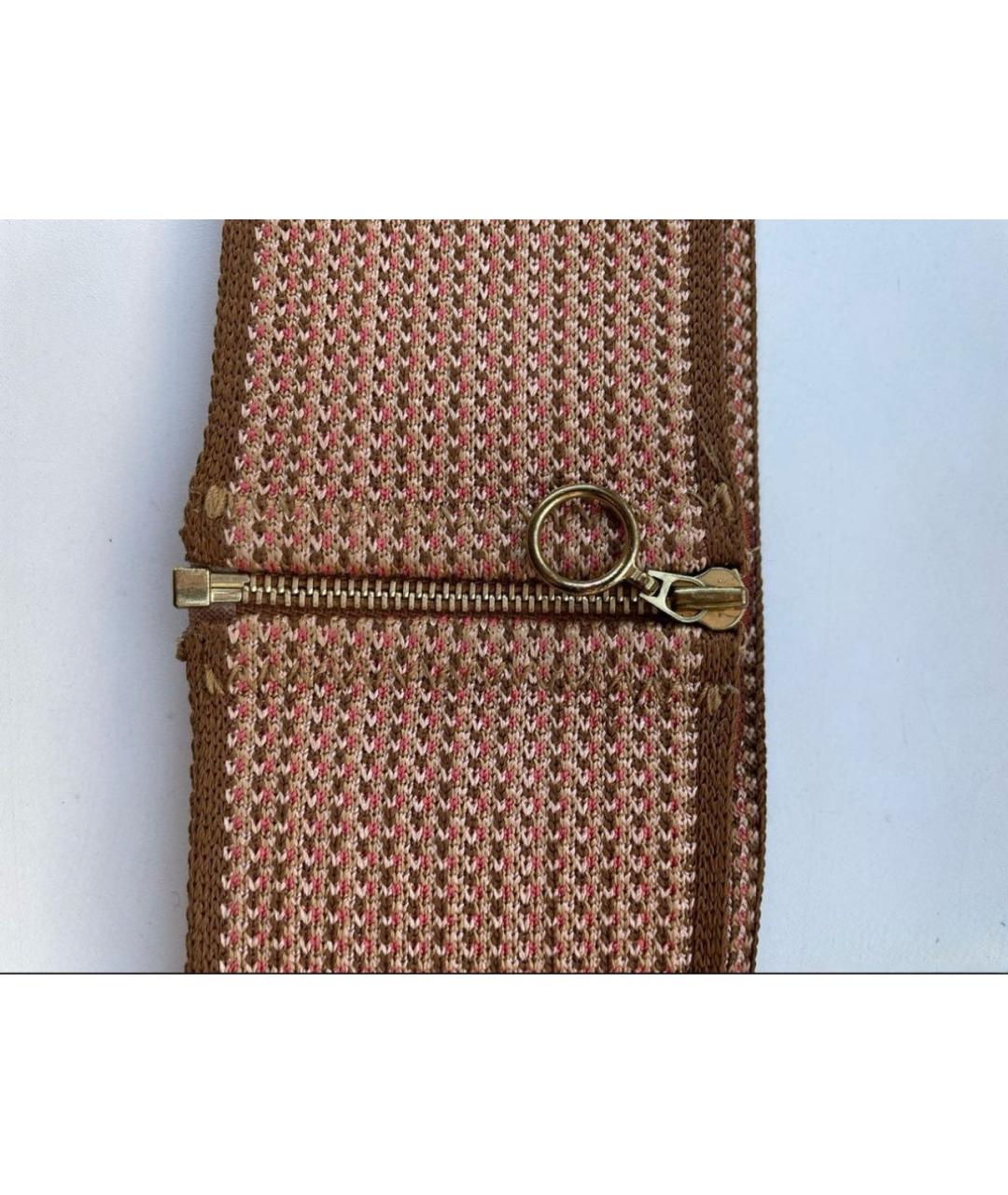 MISSONI Коричневый резиновый ремень, фото 3