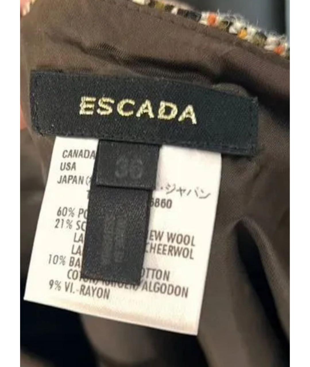 ESCADA Мульти полиэстеровый костюм с юбками, фото 6