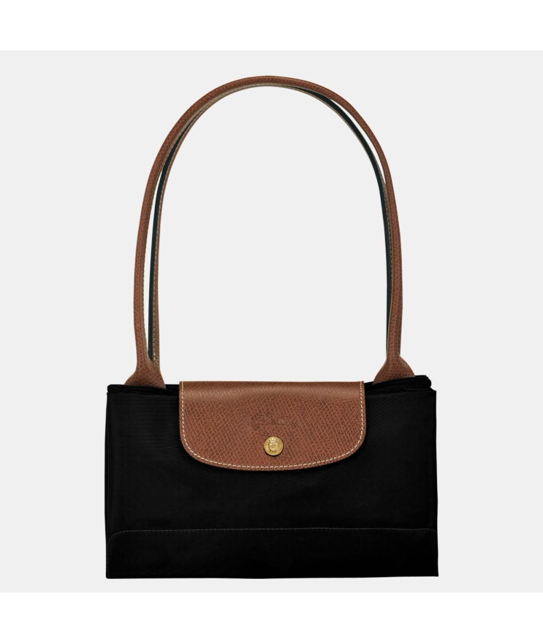 LONGCHAMP Черная тканевая сумка тоут, фото 5