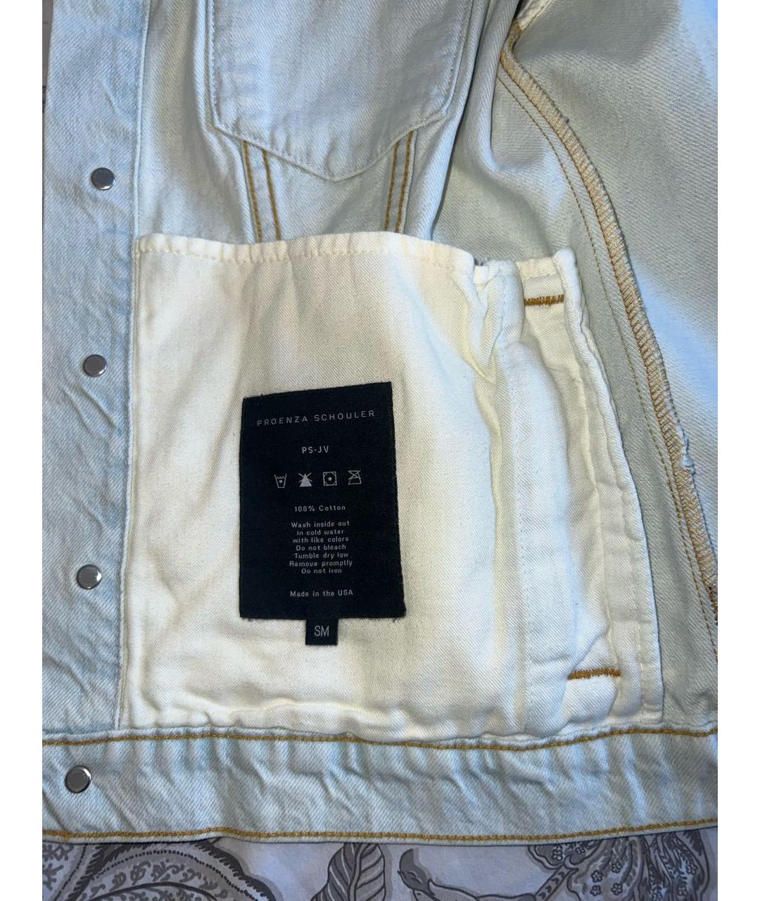 PROENZA SCHOULER Голубой деним жилет, фото 4