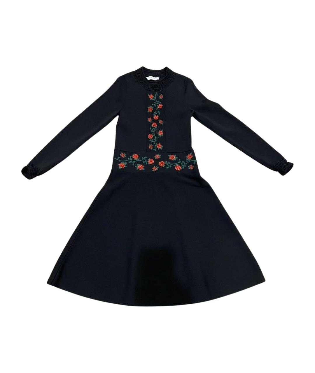 SANDRO Черное хлопковое повседневное платье, фото 1