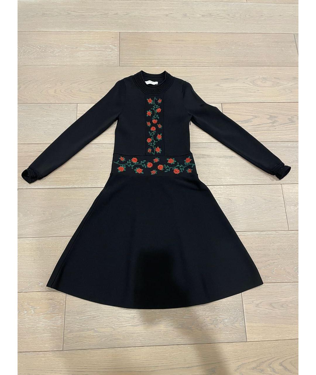 SANDRO Черное хлопковое повседневное платье, фото 4