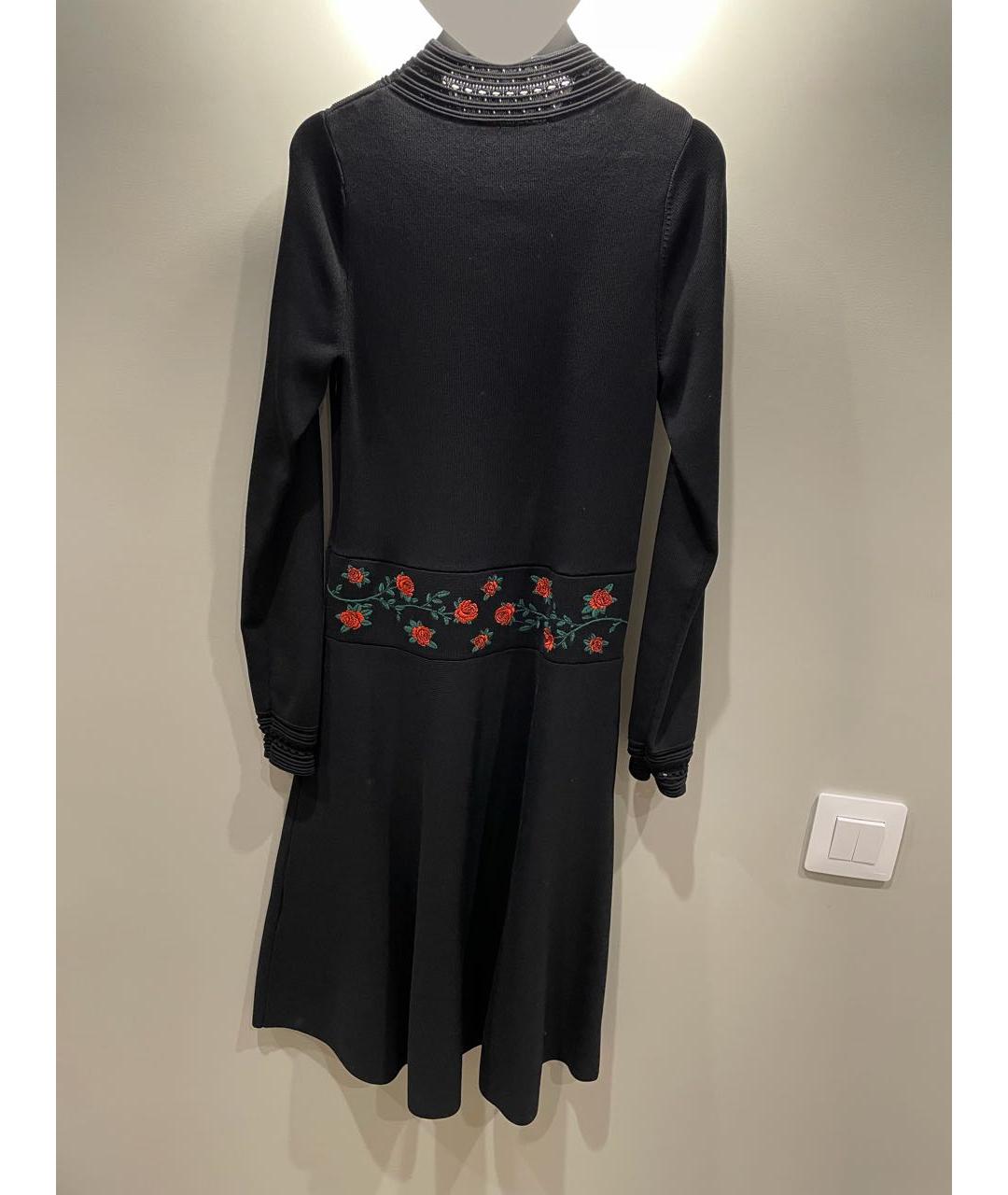 SANDRO Черное хлопковое повседневное платье, фото 2