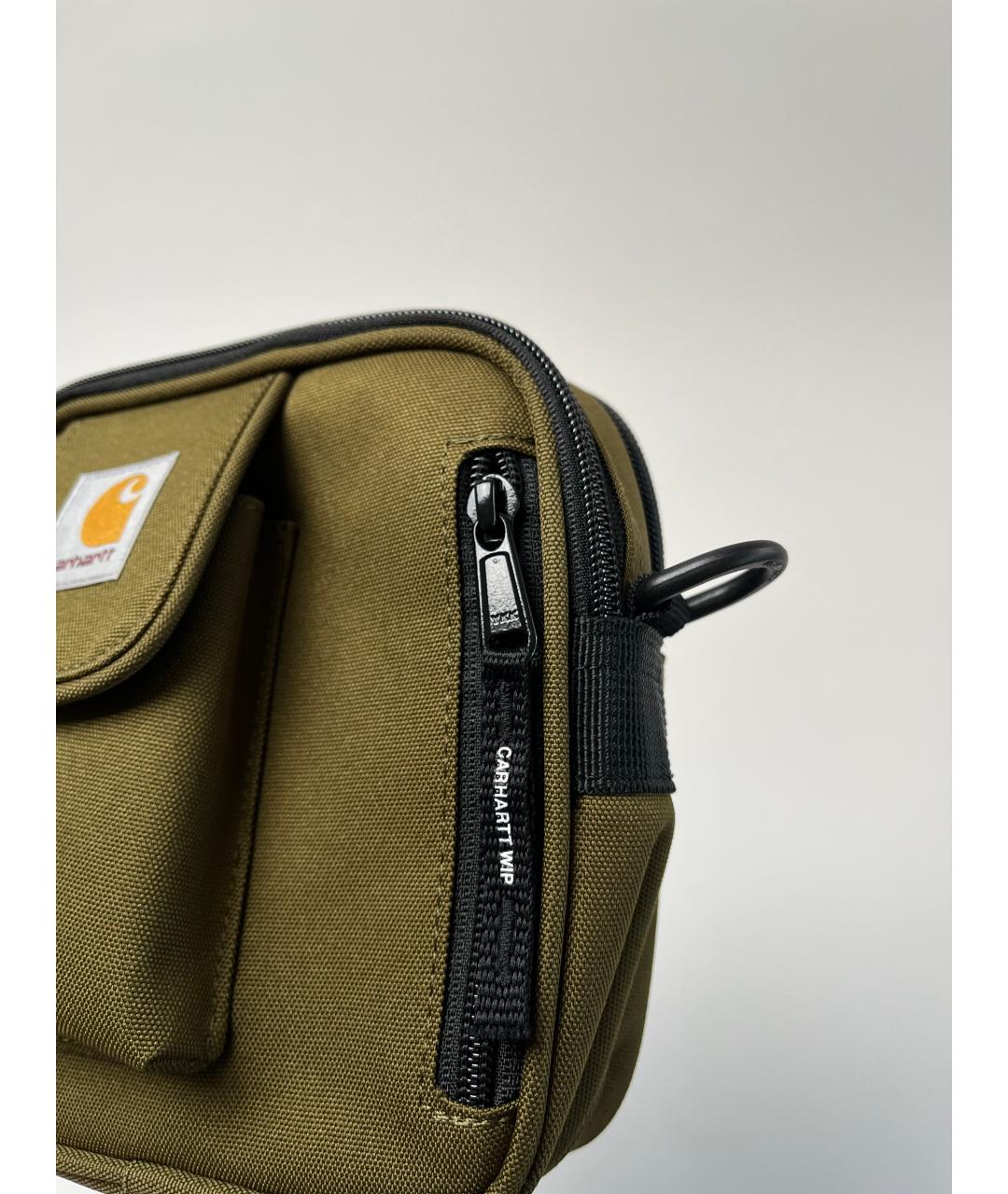 CARHARTT WIP Хаки тканевая сумка на плечо, фото 4
