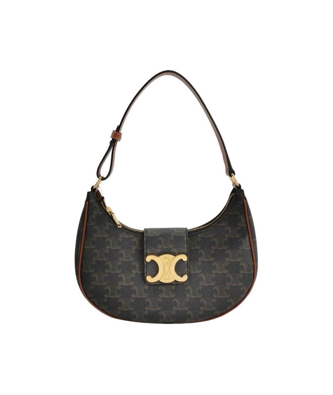 CELINE Коричневая сумка через плечо, фото 6