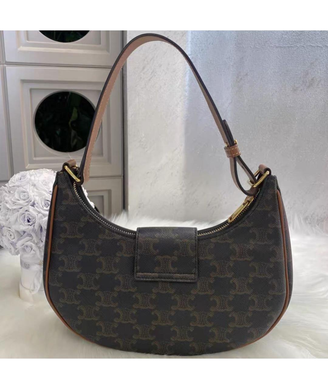 CELINE Коричневая сумка через плечо, фото 5