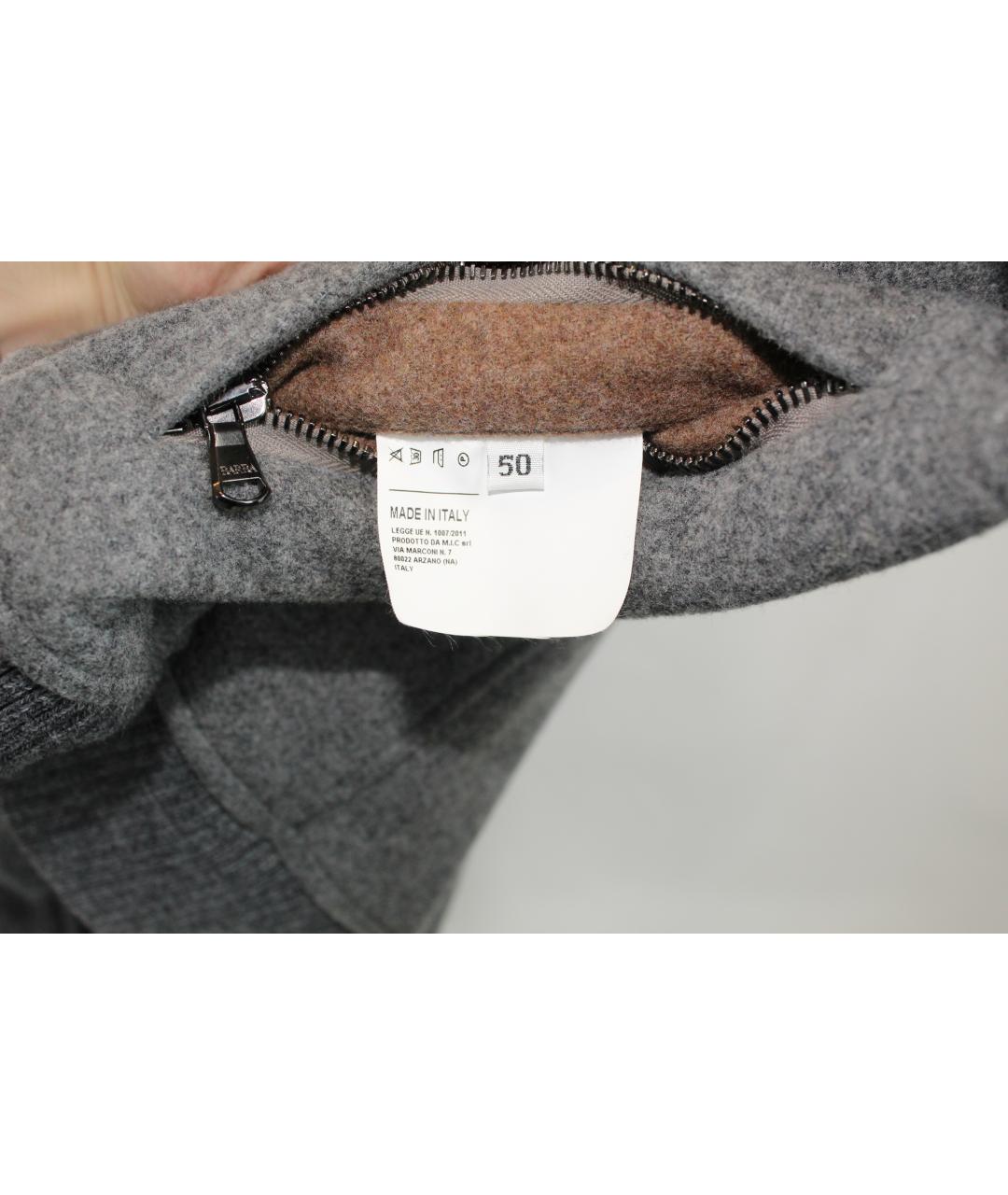 BARBA Серая шерстяная куртка, фото 3