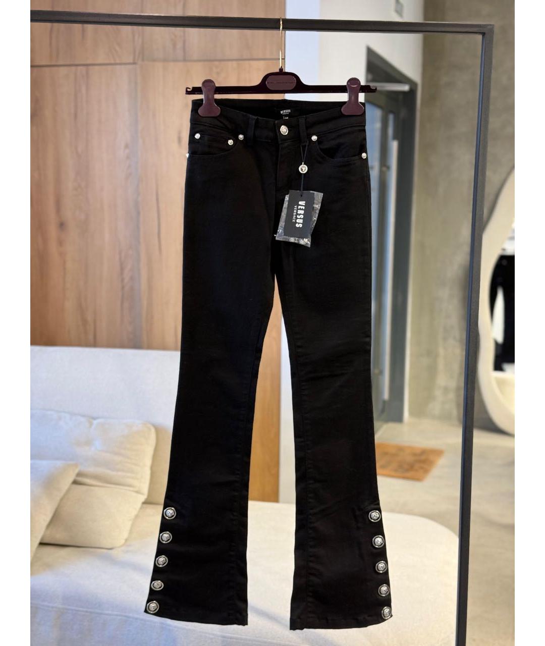 VERSUS VERSACE Черные джинсы клеш, фото 2