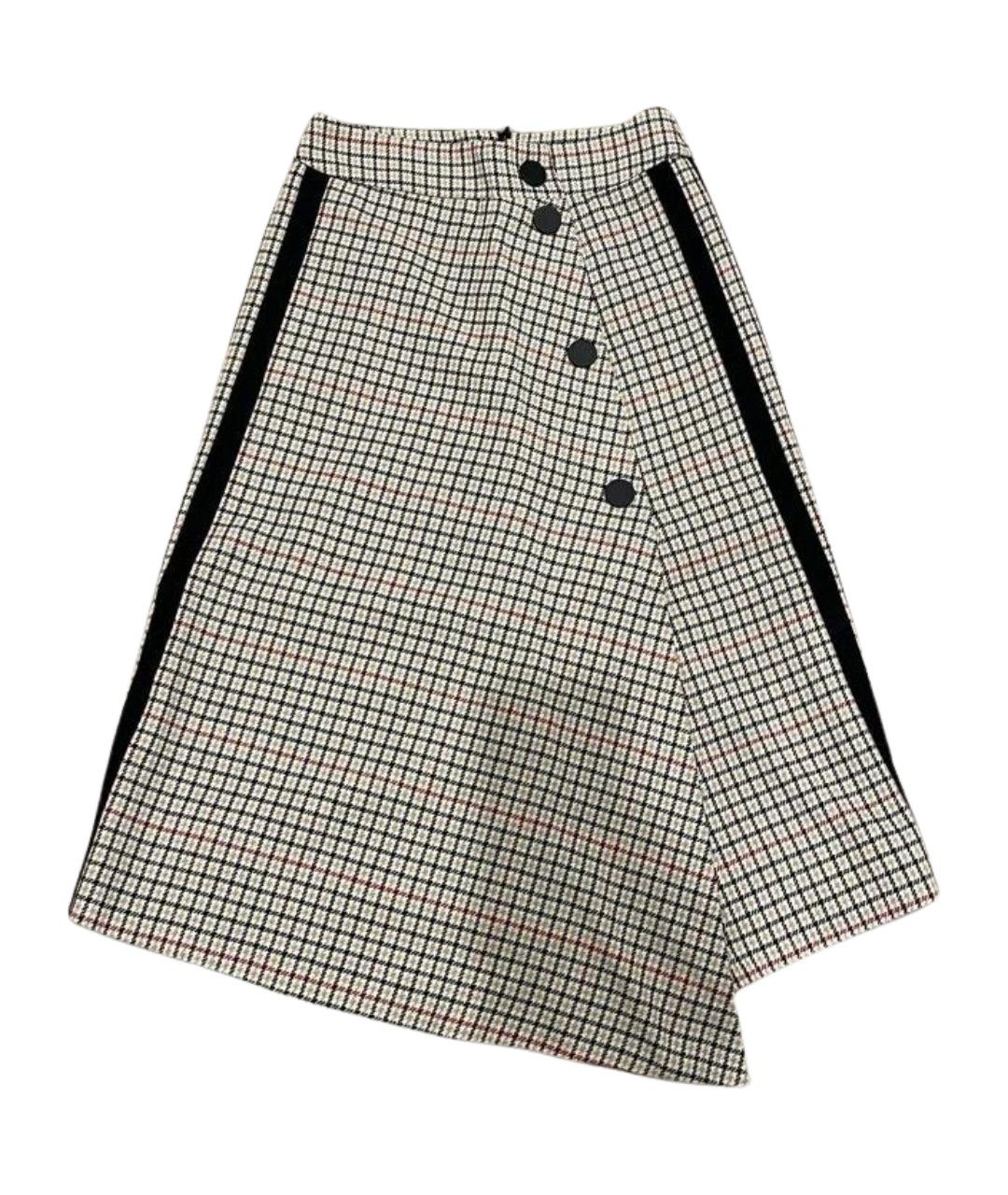 MAJE Бежевая юбка миди, фото 1