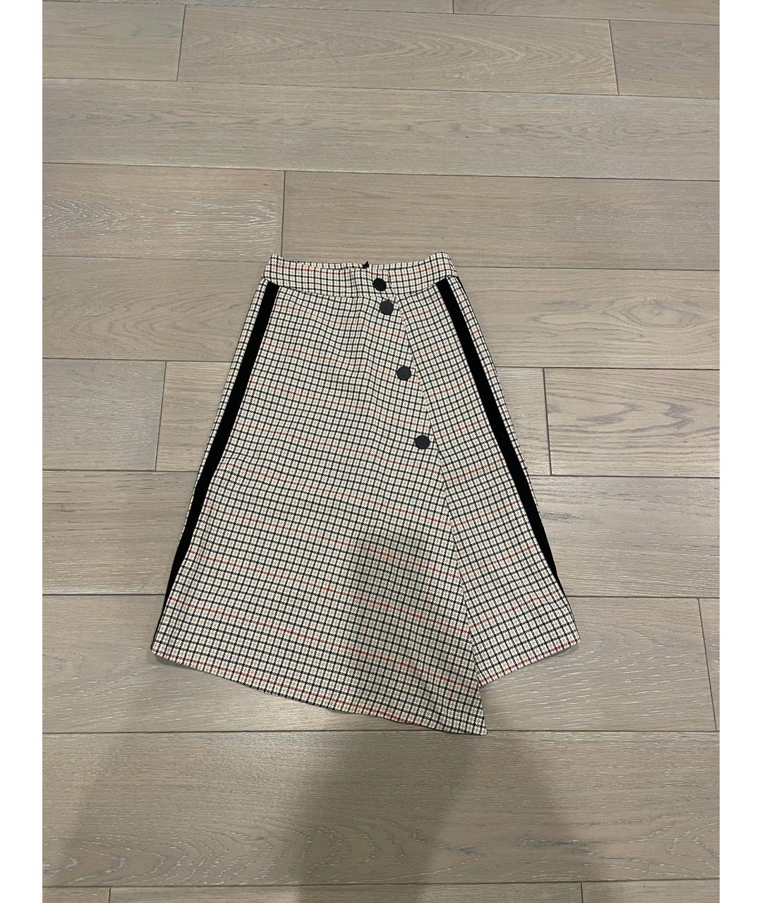 MAJE Бежевая юбка миди, фото 4