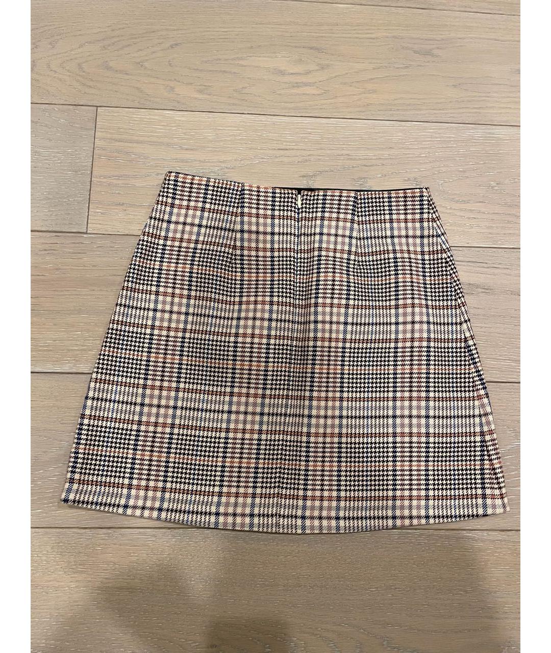 SANDRO Бежевая юбка мини, фото 2