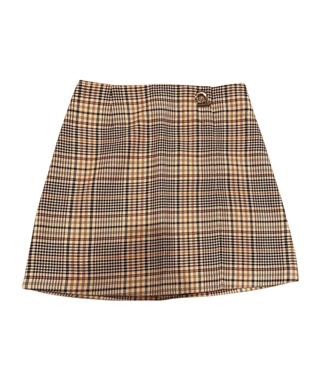 SANDRO Бежевая юбка мини, фото 1