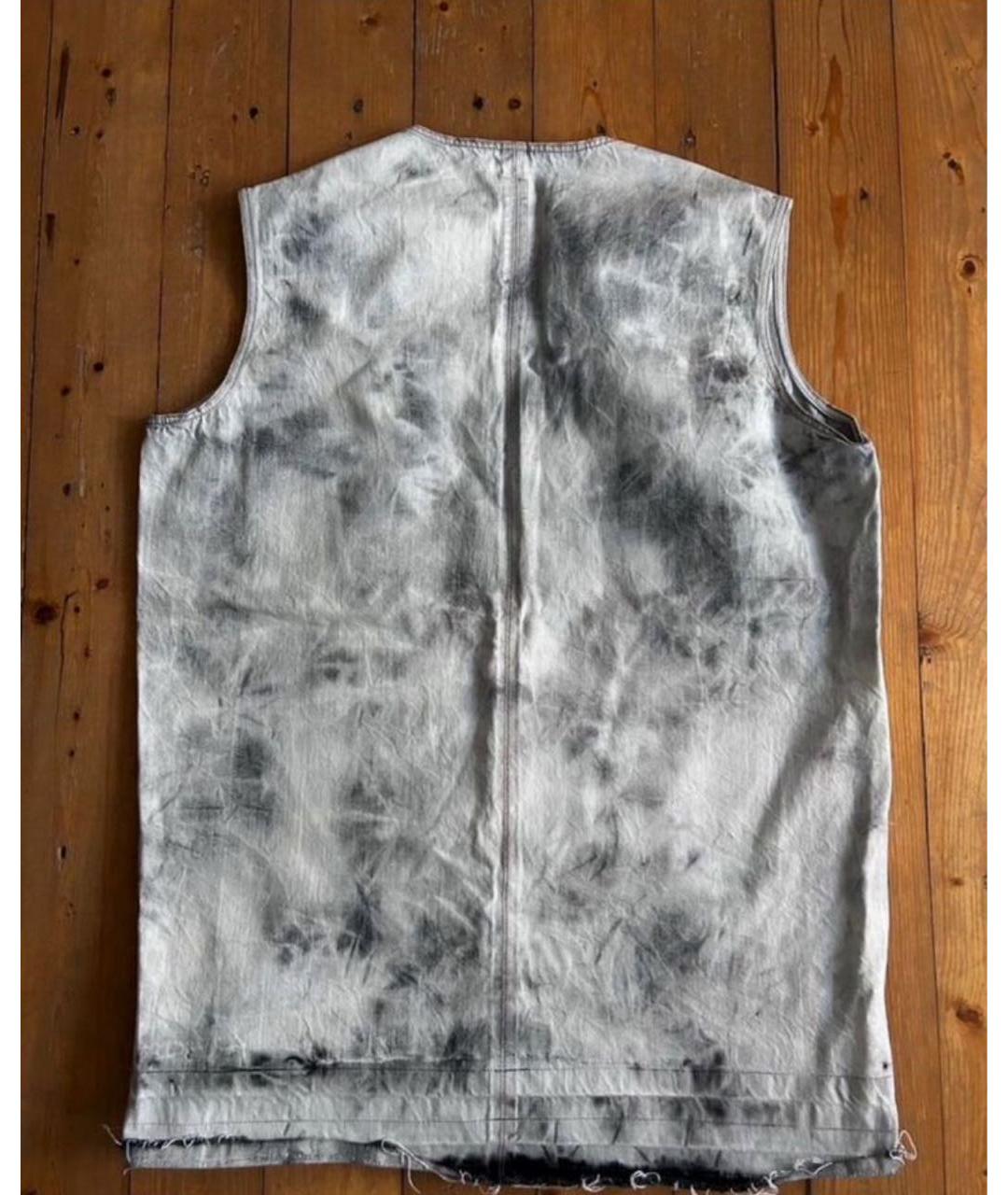 RICK OWENS Бежевый деним жилет, фото 2