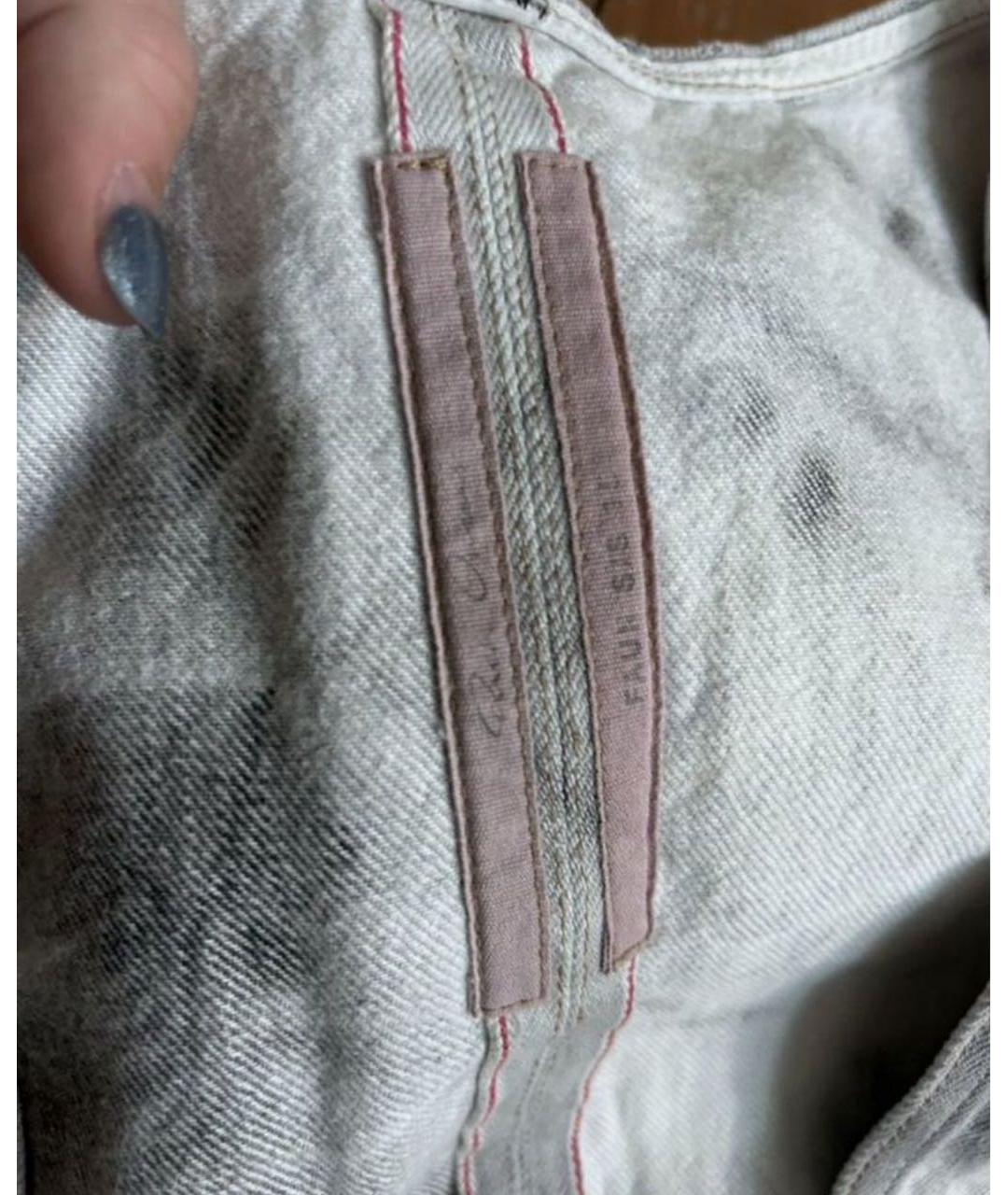 RICK OWENS Бежевый деним жилет, фото 4