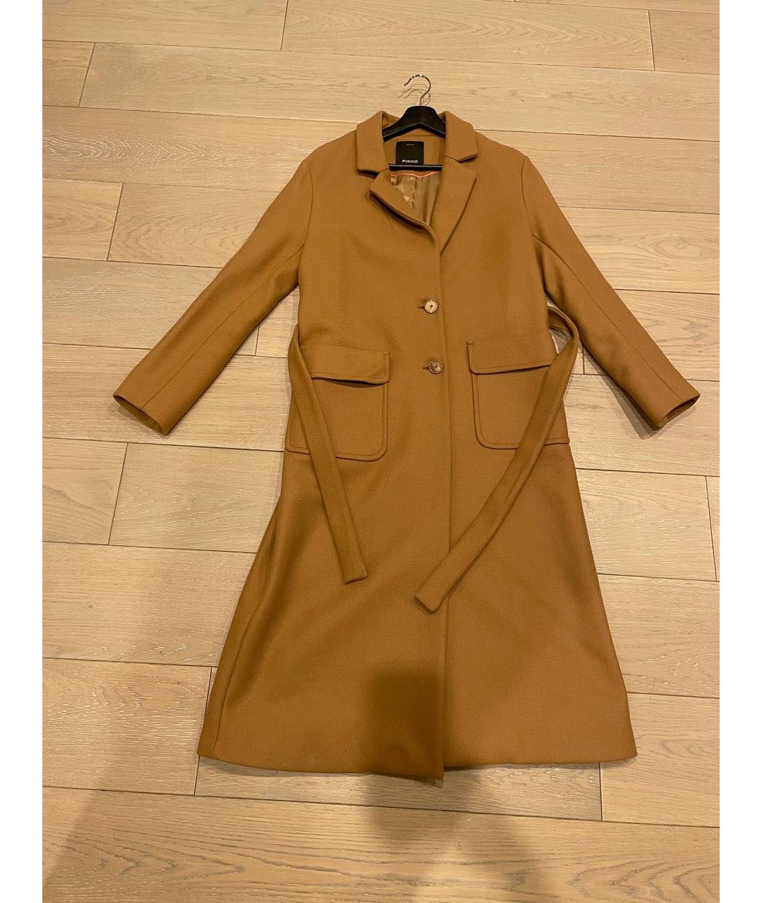 PINKO Коричневое пальто, фото 4