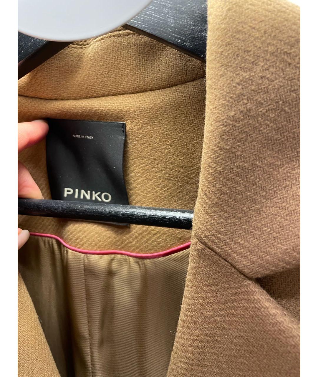 PINKO Коричневое пальто, фото 3